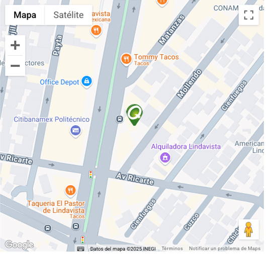 Localización CAP Lindavista Quest Diagnostics