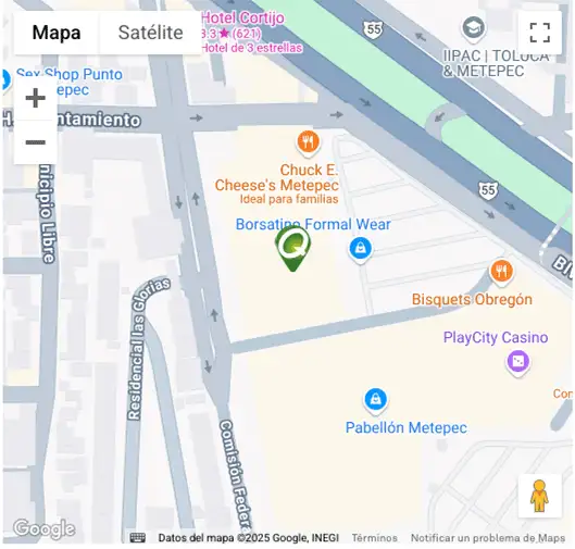 Localización CAP Pabellón Metepec Quest Diagnostics