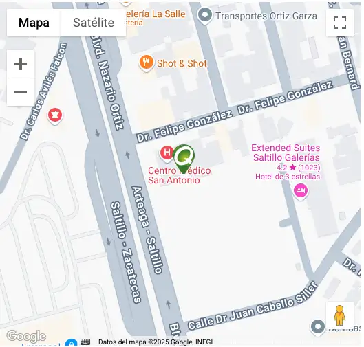 Localización CAP Santa Isabel Saltillo Quest DIagnostics