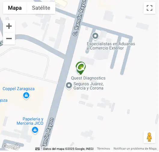 Localización CAP Zaragoza Ciudad Juárez Quest Diagnostics